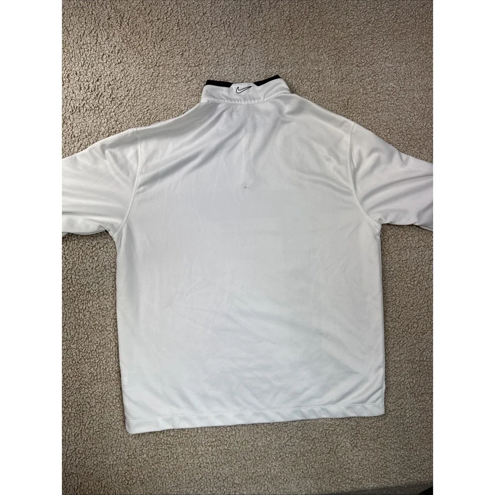 Nike Golf Tour Performance Therma-Fit 1/4 Zip Sweater Men's White Gray XL
